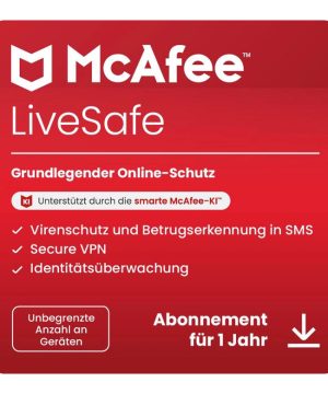 McAfee LiveSafe 1 Jahr - Download
